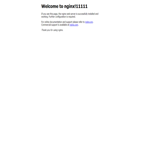 Welcome 1111111to nginx!