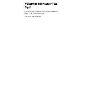 HTTP Server Test Page